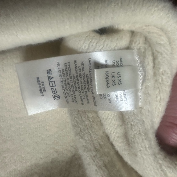 Free People Peaches Tunic Sweater Cream Oversized Slouchy Boho Pullover - Picture 6 of 7